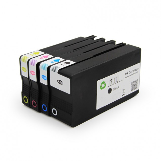 Compatible 4 Color Hp 711 Ink Cartridge For Designjet T120 T520 Glorink 2030